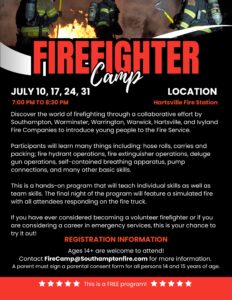 Firefighter Camp flyer